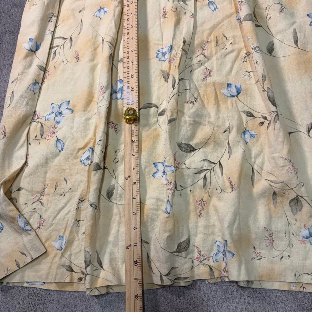 Vintage Manor House Floral Pastel Yellow Maxi Dress - Picture 7 of 7